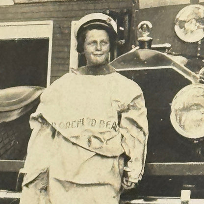 Vintage Fire Truck Photo Lot Child with Fire Aparatus Old Orchard Beach Maine