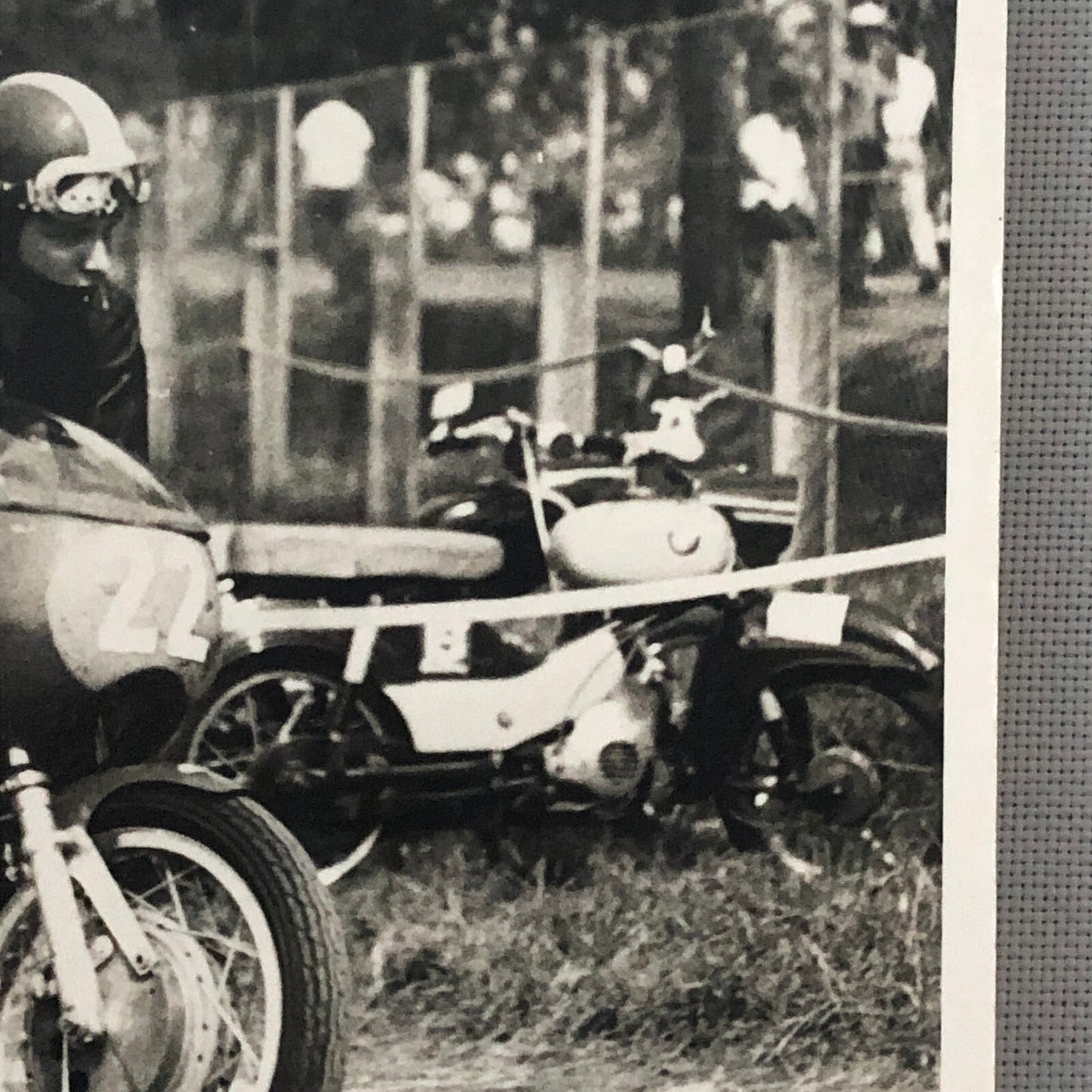Vintage Motorcycle Racing Photo photograph Rider Janos Reisz 1971