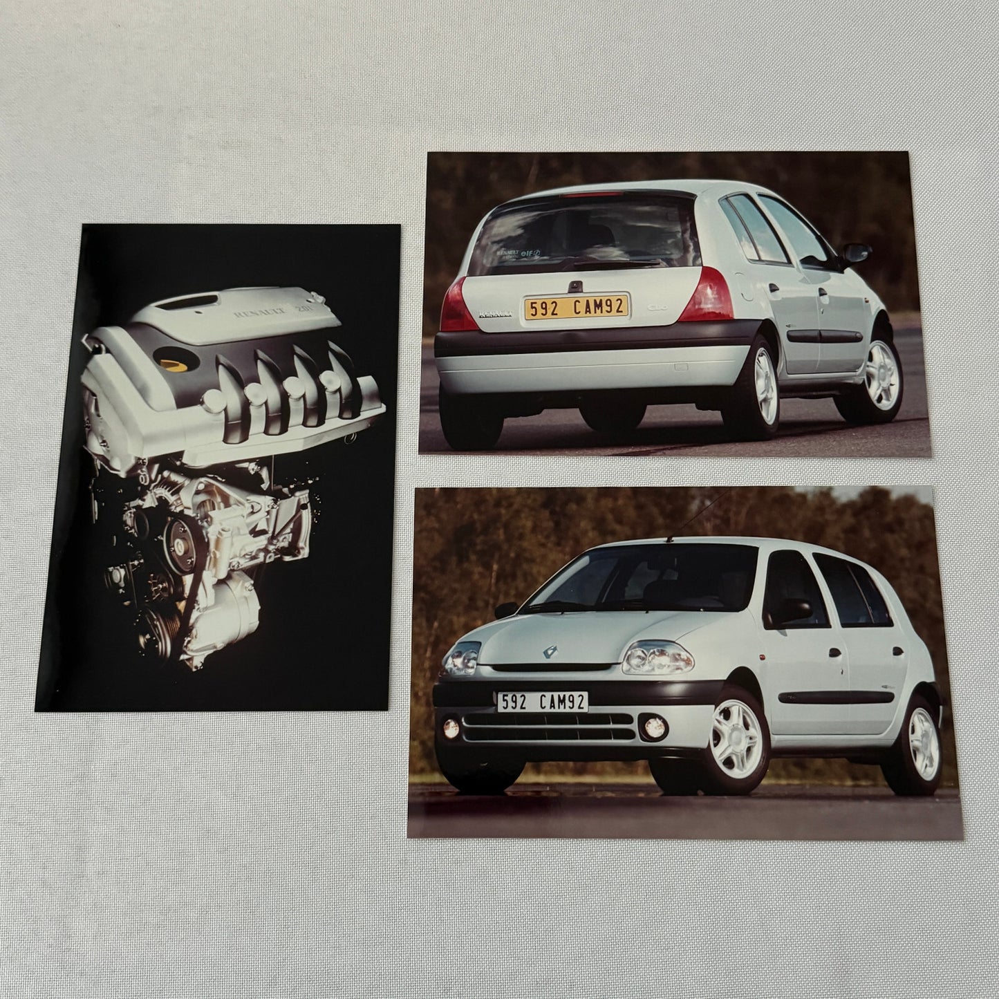 1999 Renault Clio Tech Run Car Press Kit Brochure Photos German Language