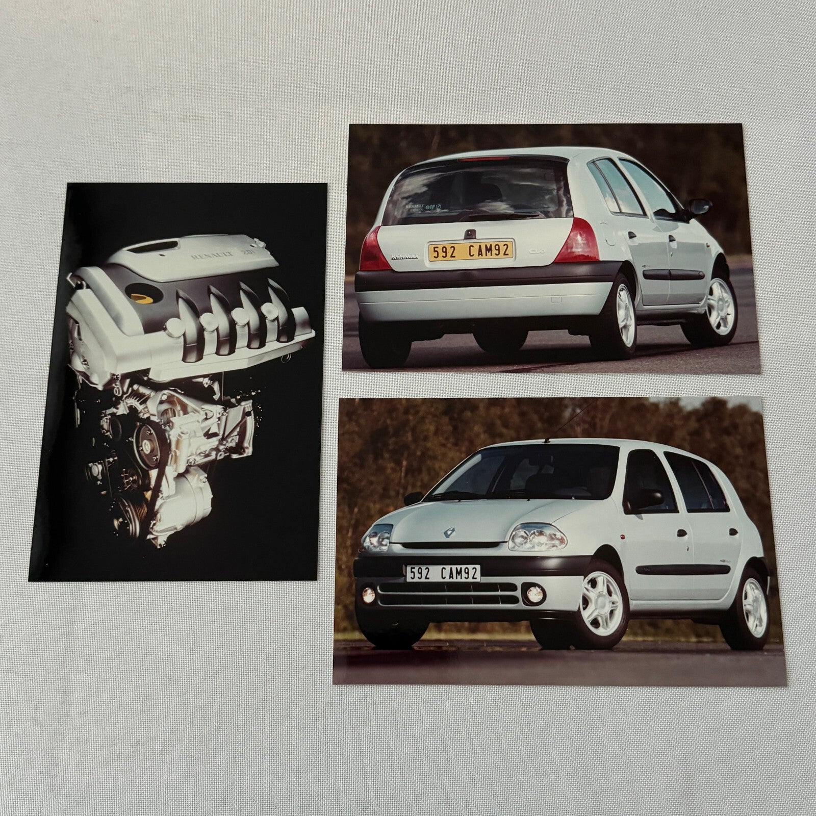 1999 Renault Clio Tech Run Car Press Kit Brochure Photos German Language