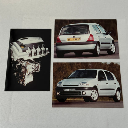 1999 Renault Clio Tech Run Car Press Kit Brochure Photos German Language