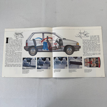 1988 Ford Festiva Car Sales Brochure Catalog Advertising