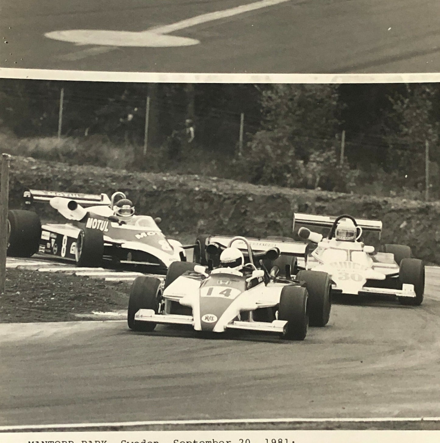 1981 Honda Formula 2 Racing Press Photo Photograph Mantorp Park Sweden 