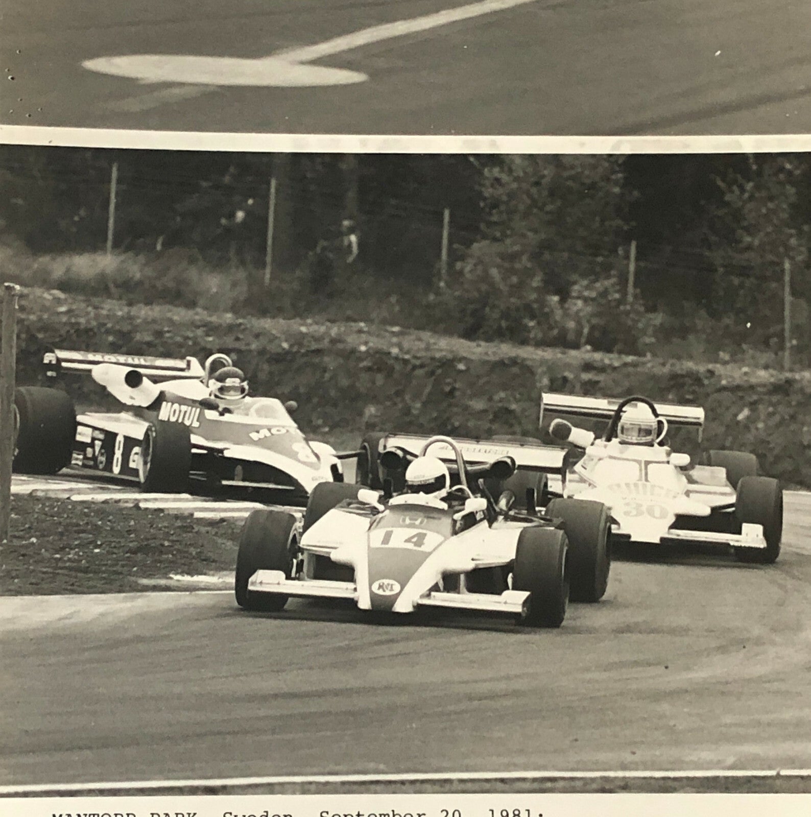 1981 Honda Formula 2 Racing Press Photo Photograph Mantorp Park Sweden 