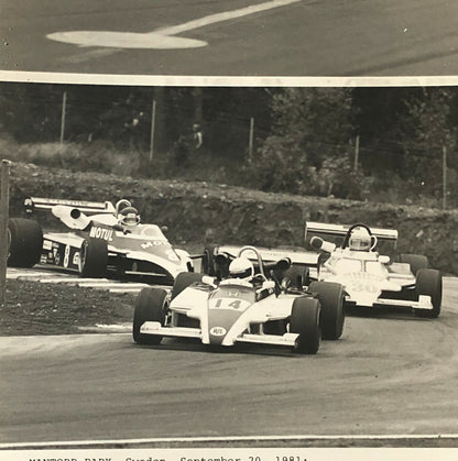 1981 Honda Formula 2 Racing Press Photo Photograph Mantorp Park Sweden 