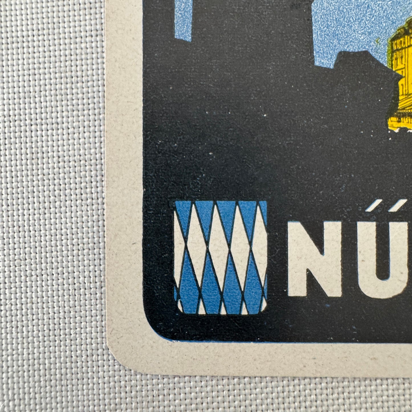 Vintage Hotel Travel Luggage Label Grand Hotel Nurnberg Nuremberg Germany German