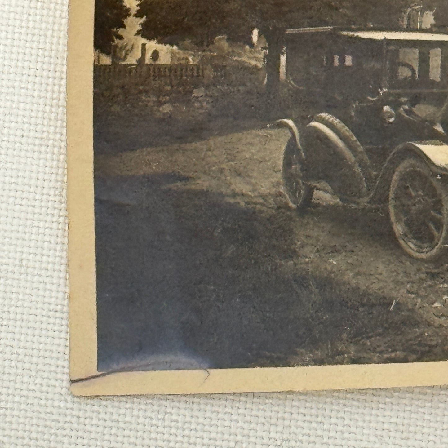 Vintage Photograph Photo Antique People with Early Automobile Car Children Kids