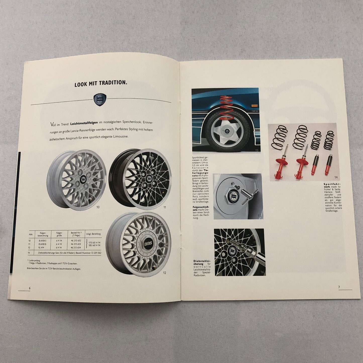 Lancia Dedra Car ACCESSORIES Sales Brochure Catalog Dedra German Text