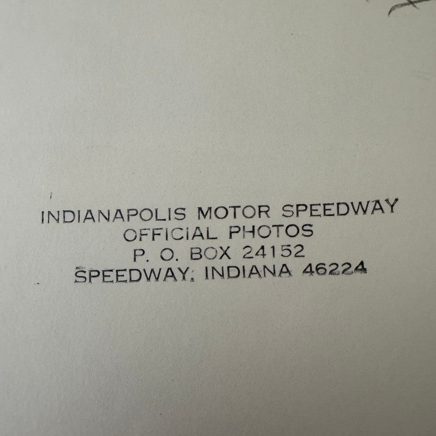 Vintage Indy 500 Racing Photo 1960 Oldsmobile Official Pace Car Photograph