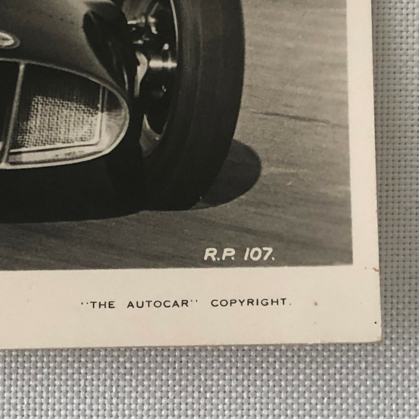 Vintage BRM 1956 Racing Photo Photograph Postcard RPPC Mike Hawthorn 