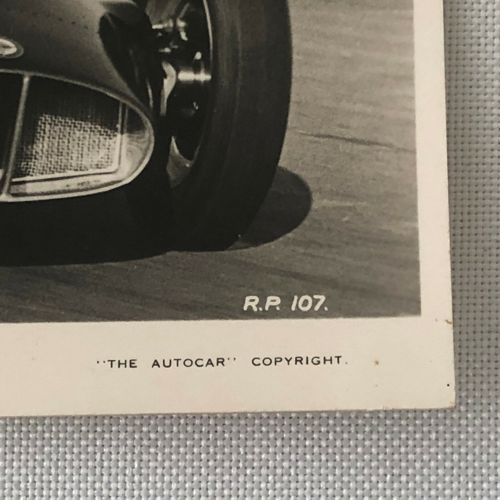 Vintage BRM 1956 Racing Photo Photograph Postcard RPPC Mike Hawthorn 