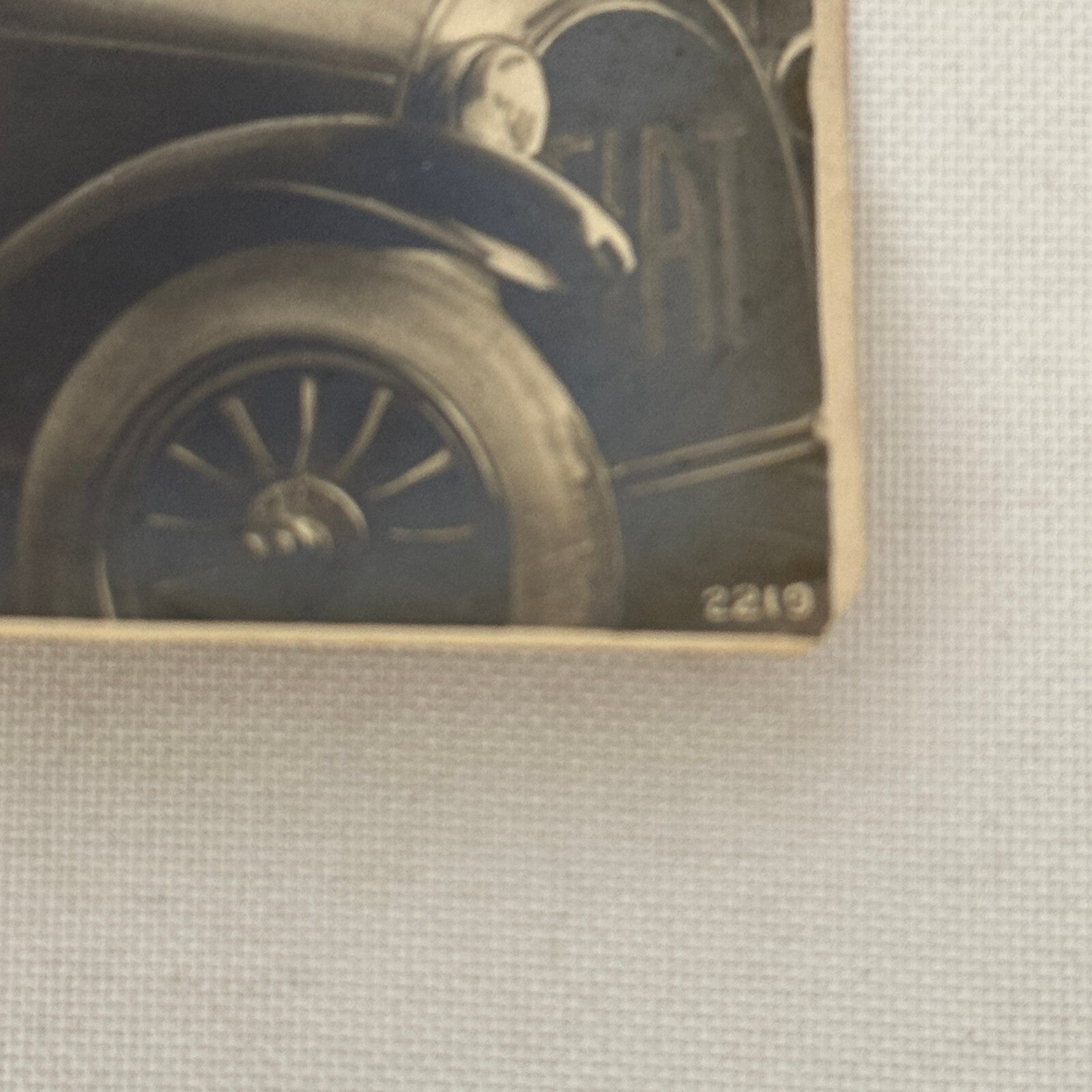 Antique Fiat Car Automobile Photo Photograph Vintage