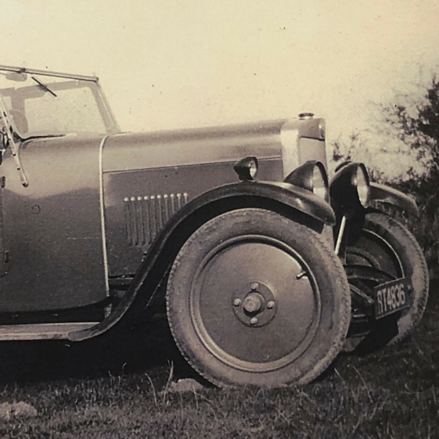 Vintage Car Automobile Driver in Lea Francis Photo Photograph Modern Era Print 
