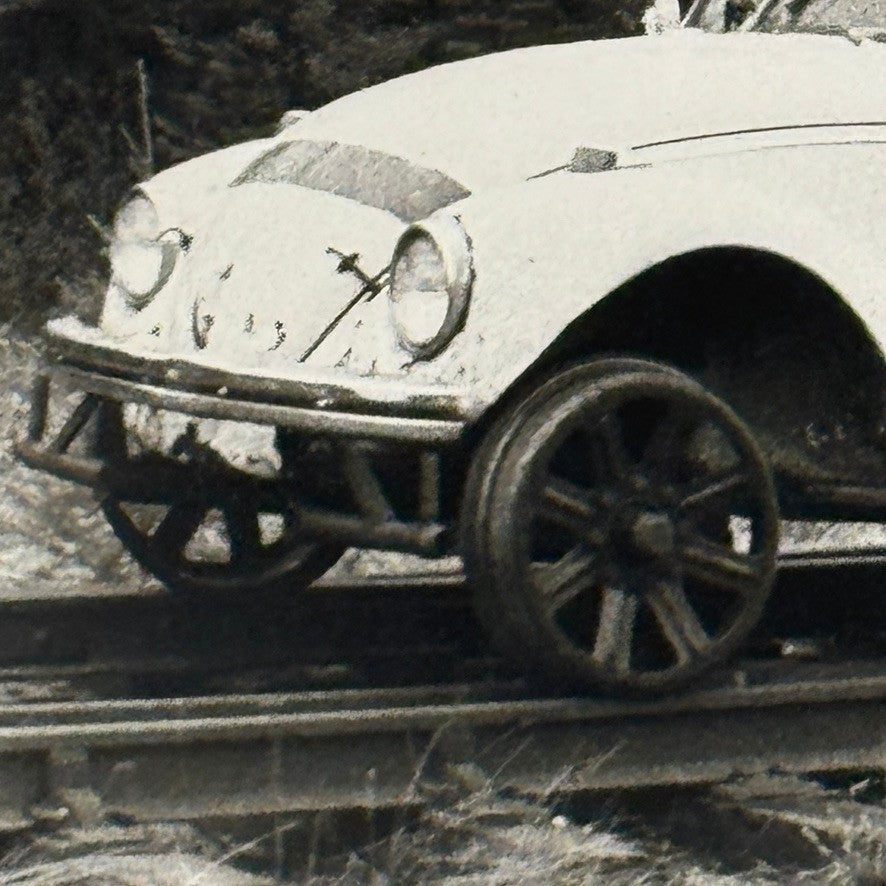 Vintage Volkswagen Beetle Toronto Hydro Train Car Railroad Railway Rail VW