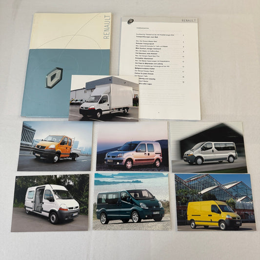 2004 Renault Truck Van Factory Press Kit Brochure Photos Kangoo Master GERMAN