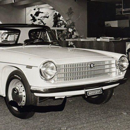 Innocenti S Car Automobile at Atuo Show Vintage Photo Photograph Print Lot 2x