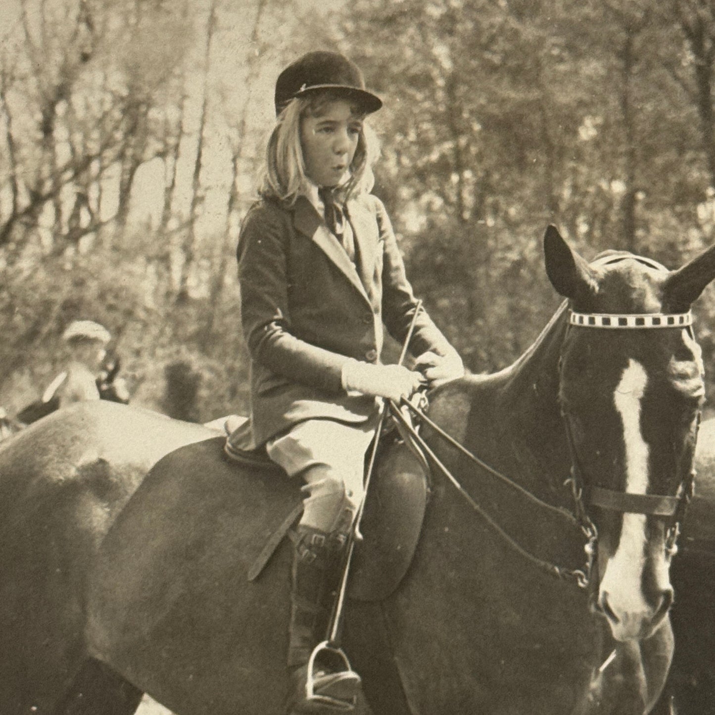 Vintage Press Photo Photograph Daughter Hungarian Minister to the USA on Horse