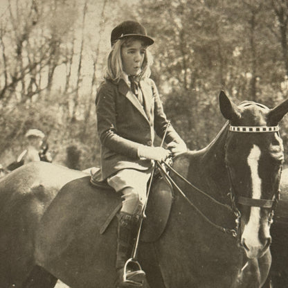 Vintage Press Photo Photograph Daughter Hungarian Minister to the USA on Horse