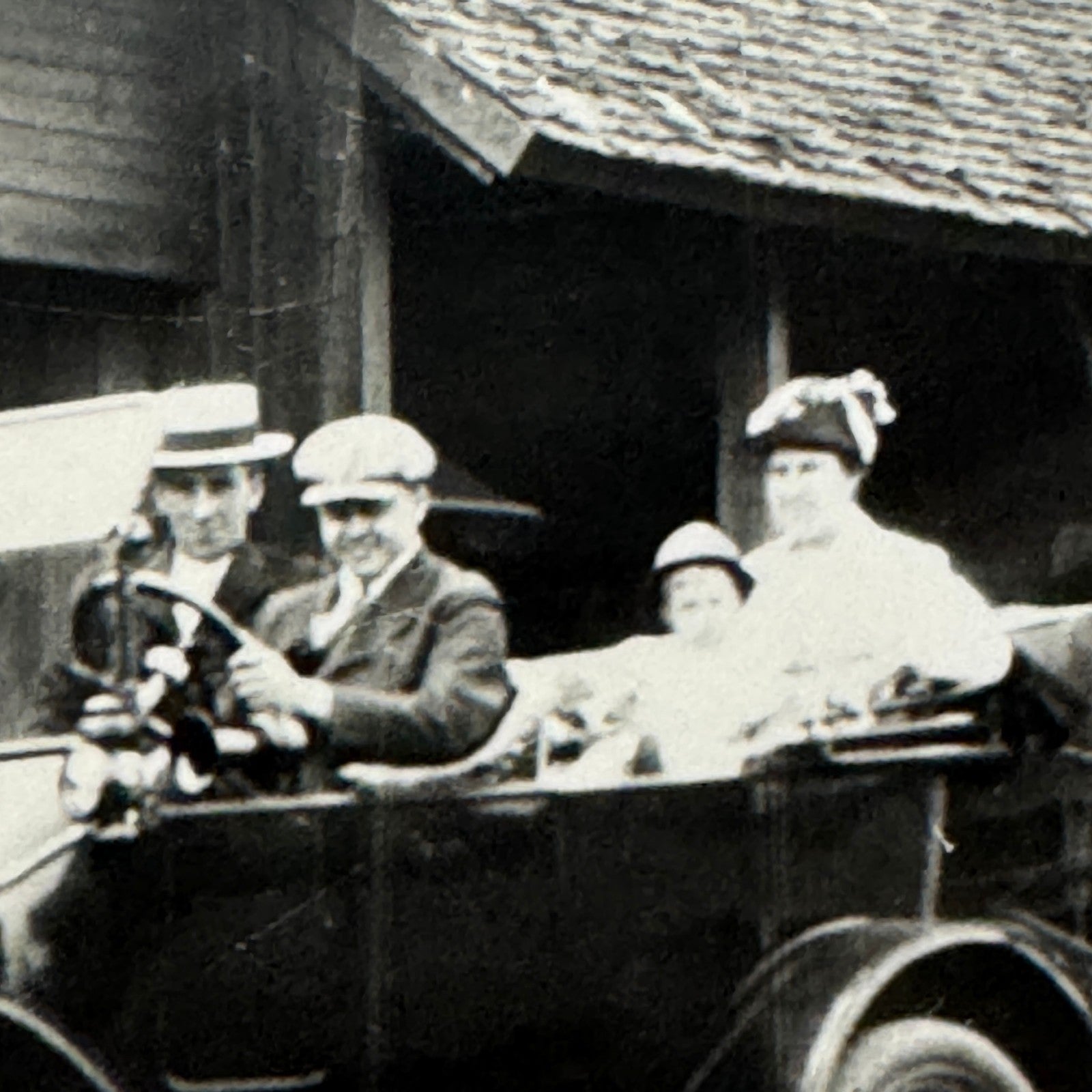 Vintage Car Automobile Photo Photograph Print Snapshot People