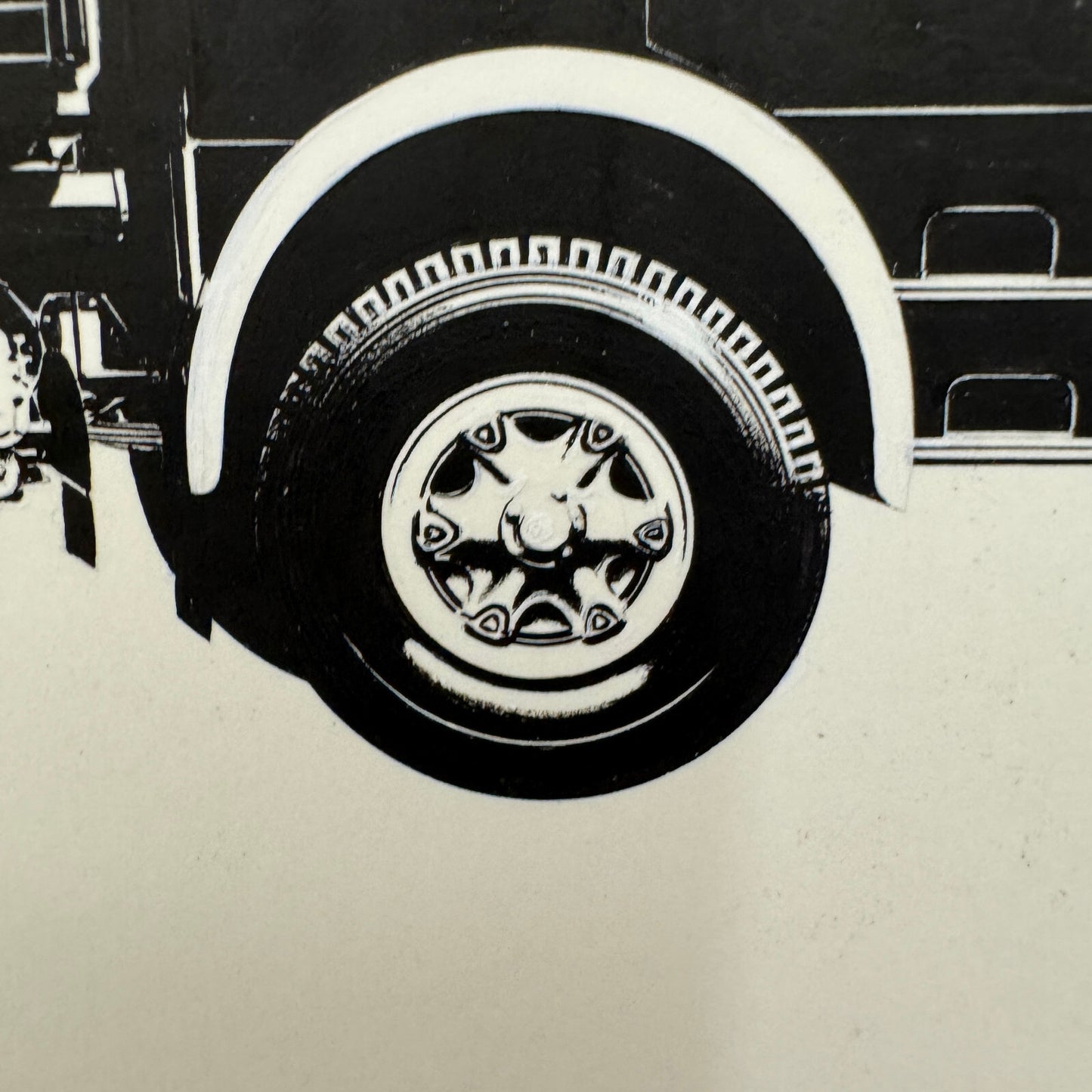 Commercial Truck Illustration Art Drawing Hand Drawn Robert Preis Vintage