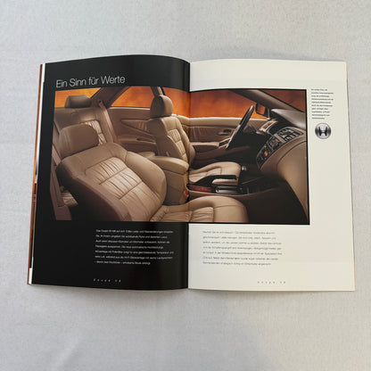 1998 1999 Honda Accord Coupe V6 Car Sales Brochure Swiss Market German Text