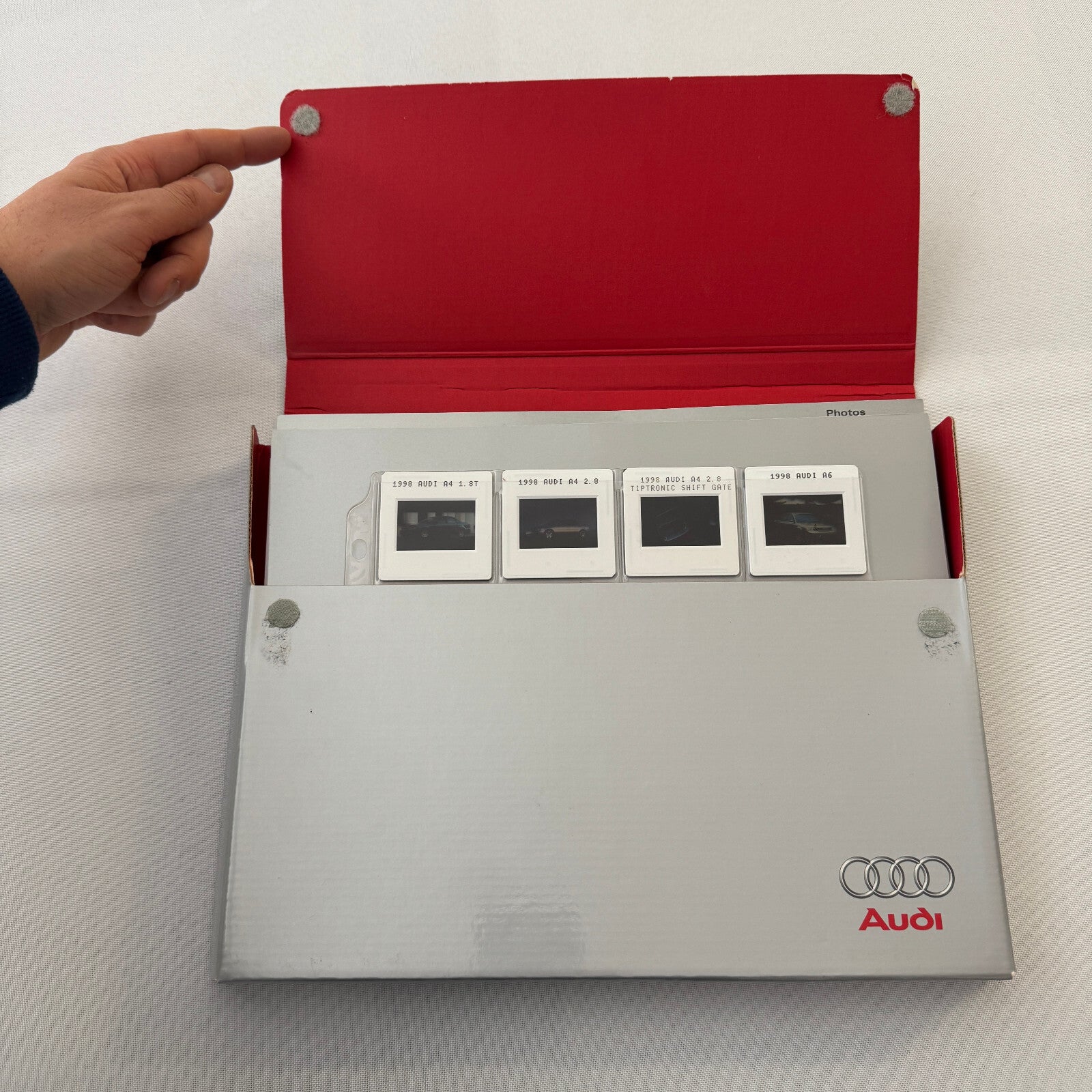1998 Audi Press Kit Box Brochure A4 A6 A8 Factory Photos 35mm Slides