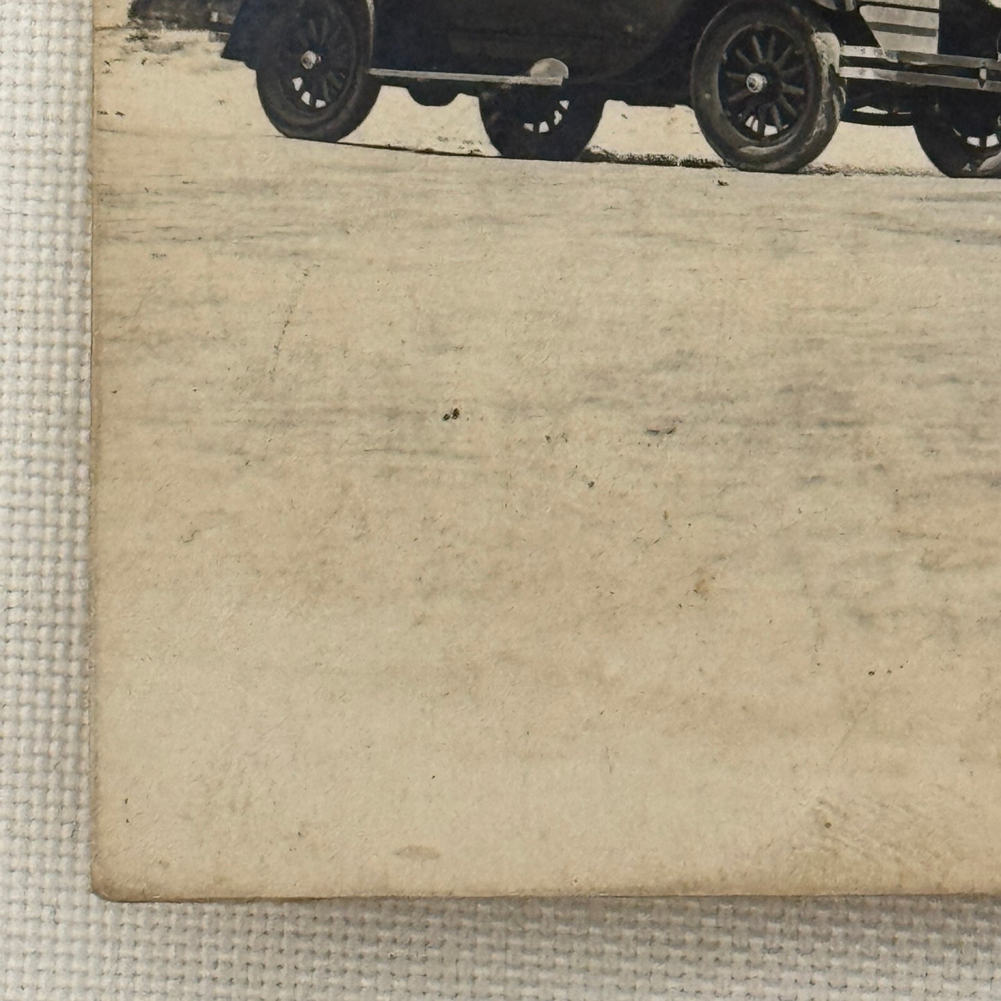 Antique Car Automobile Building Italian Photo Postcard Post Card RPPC