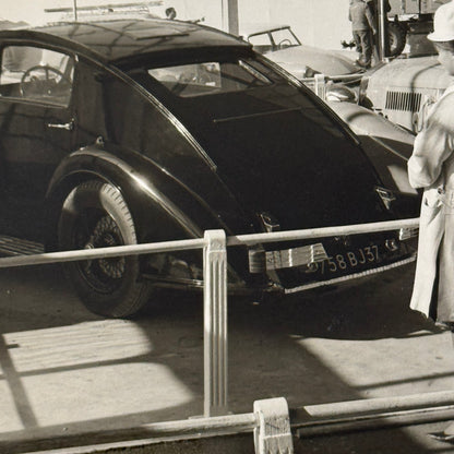 Vintage Streamlined Car Photo Photograph Print Unidentified Possibly Voisin