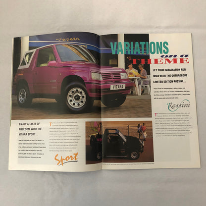 1994 Suzuki Sales Brochure Catalog Capuccino Vitara Swift Samurai Supercarry