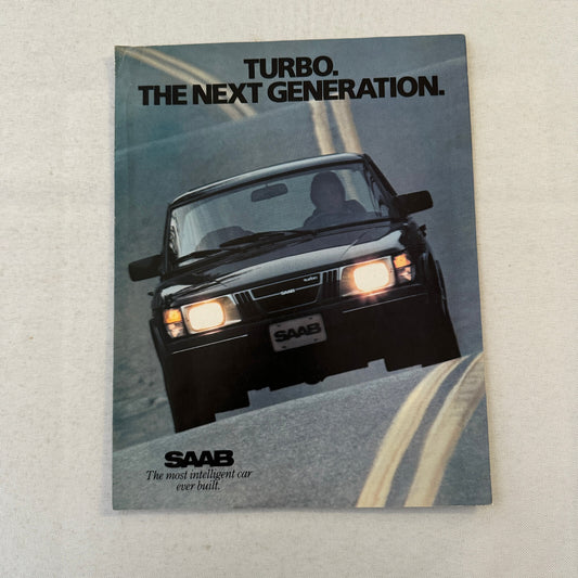 1982 Saab 900 Turbo Car Sales Brochure Catalog Advertising Vintage
