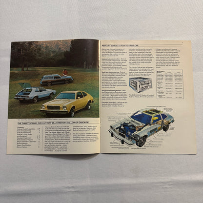 1978 Mercury Bobcat Car Sales Brochure Catalog Special SC Station Wagon Vintage