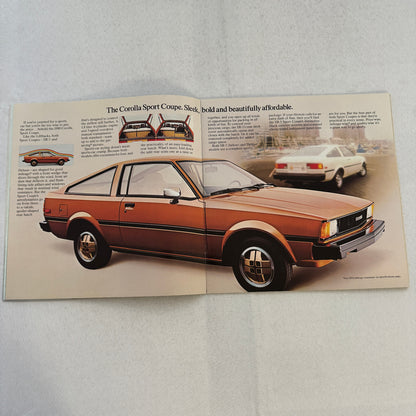 1980 Toyota Corolla Car Sales Brochure Catalog Tercel SR-5 SR5 Sport Coupe