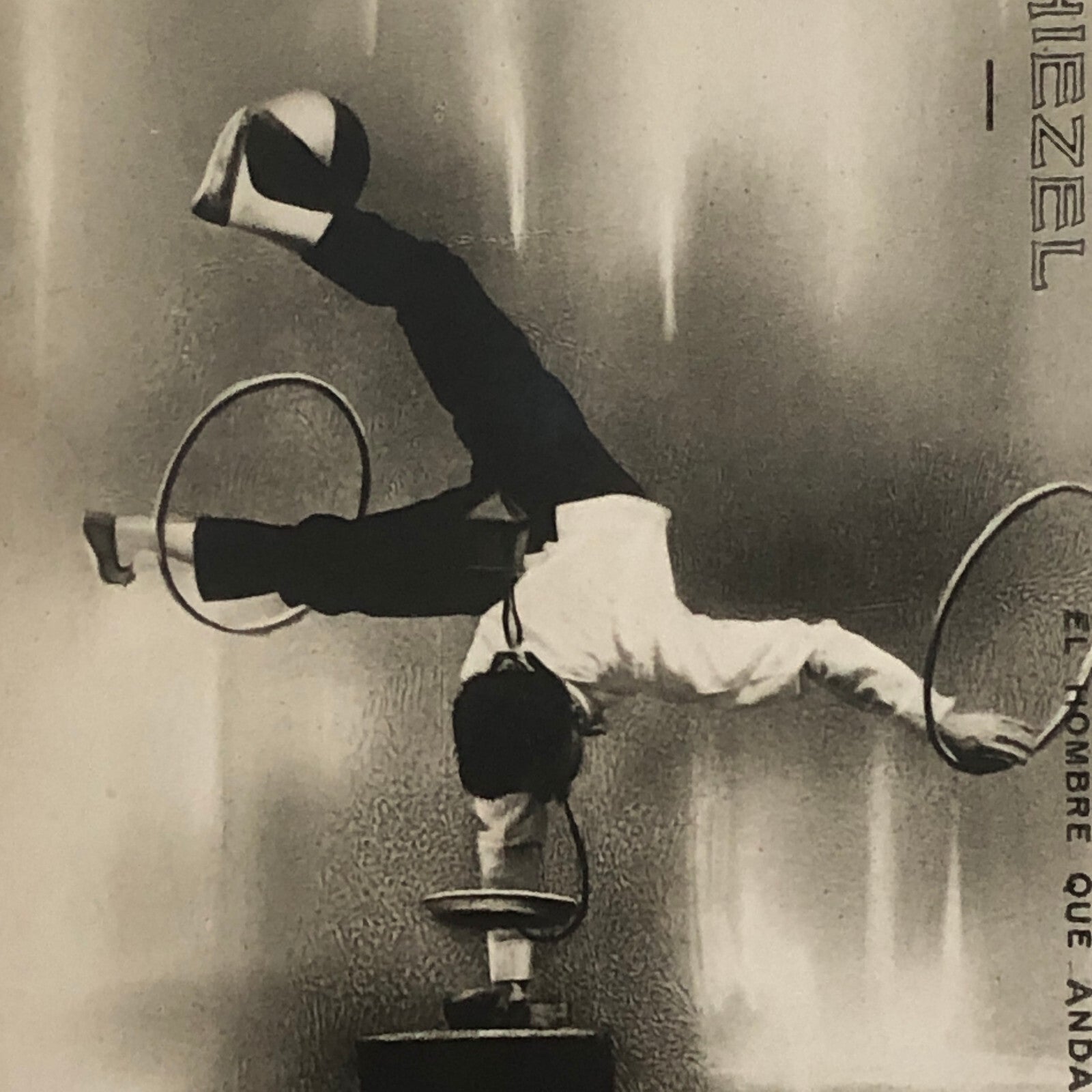 Circus Balancing Act Performer Postcard Post Card Adrian Chiezel