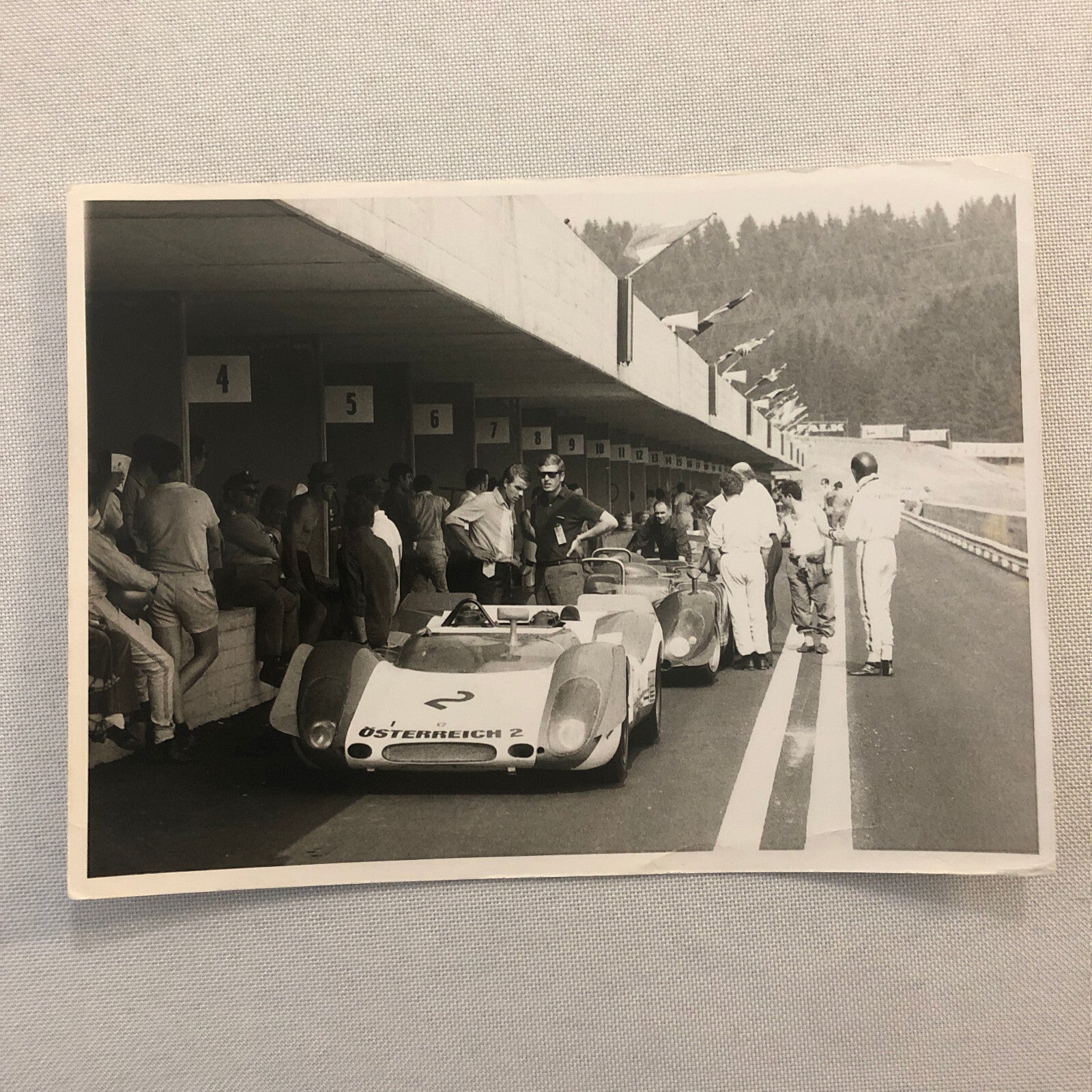 Vintage Racing Car Photo Photograph Print Foto Hruby 1969