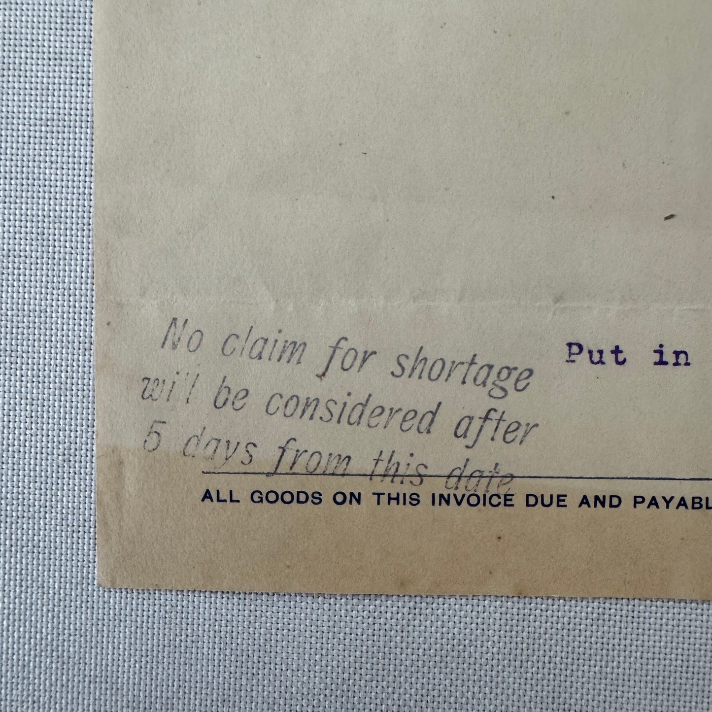 James M Richardson Company Receipt Invoice Document 1908 Sewing Machine Ohio