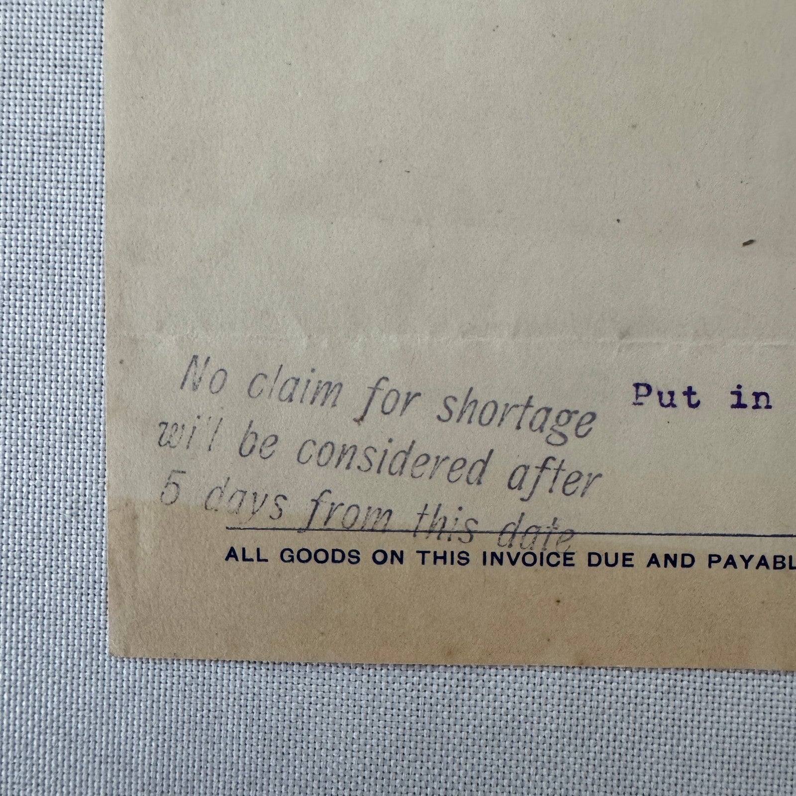 James M Richardson Company Receipt Invoice Document 1908 Sewing Machine Ohio
