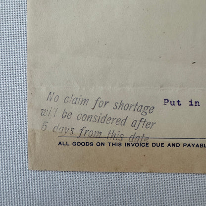James M Richardson Company Receipt Invoice Document 1908 Sewing Machine Ohio