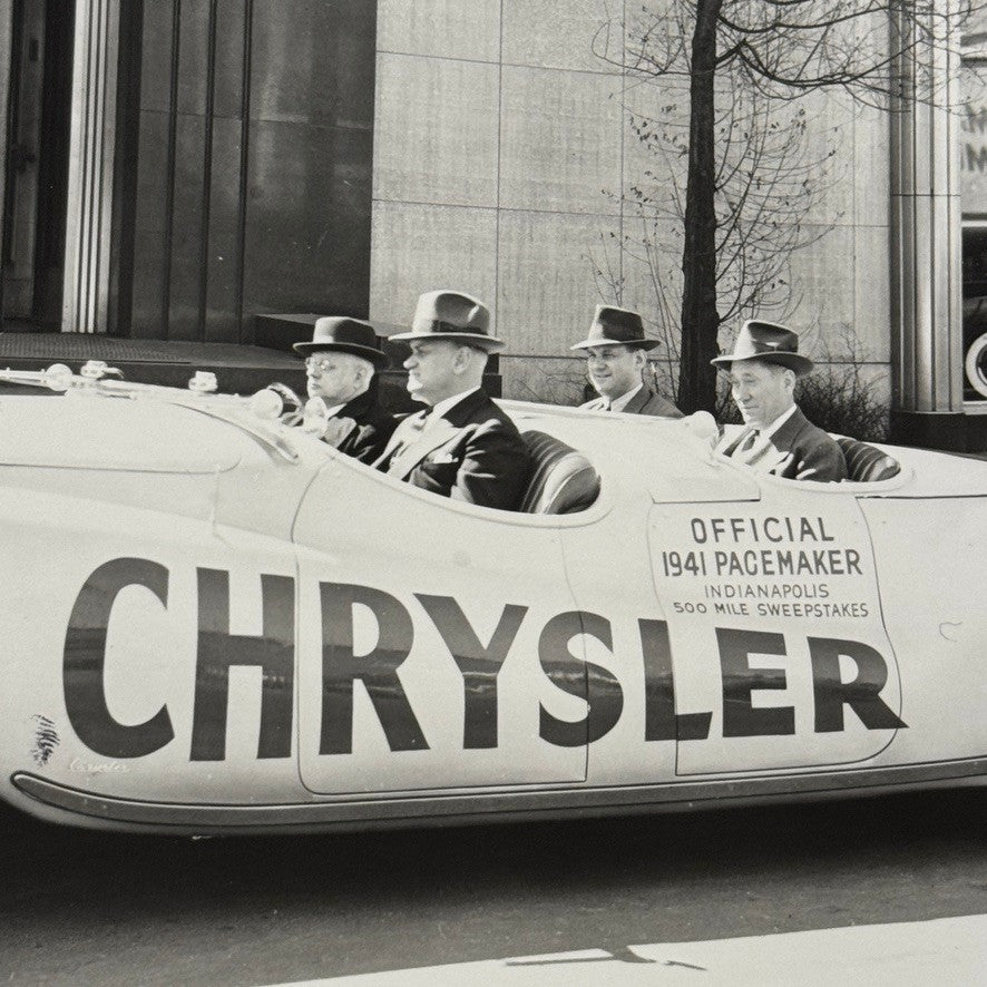 1941 Chrylser Pace Car Photo Photograph Vintage Image Modern Print
