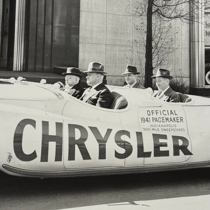 1941 Chrylser Pace Car Photo Photograph Vintage Image Modern Print