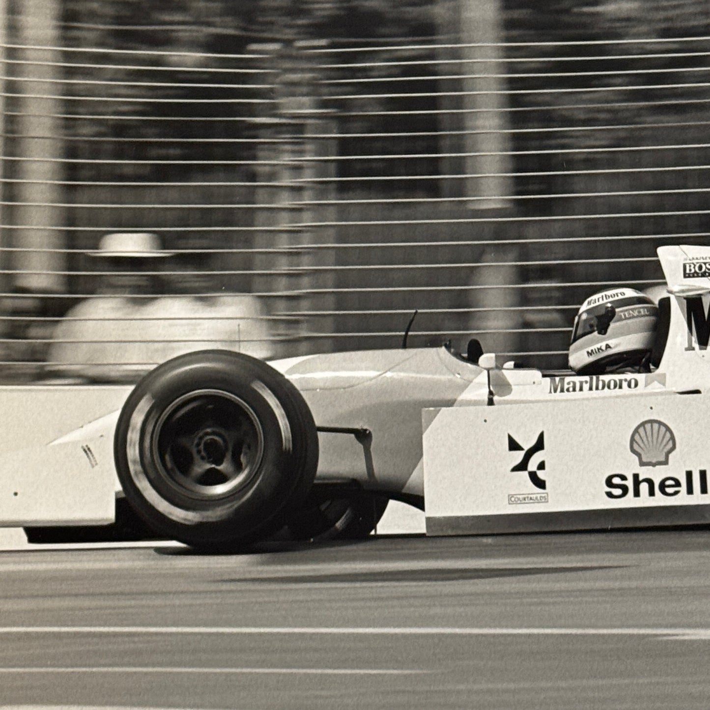 Mika Hakkinen McLaren Racing Driver Photo Photograph 1994 Marlboro Peugeot