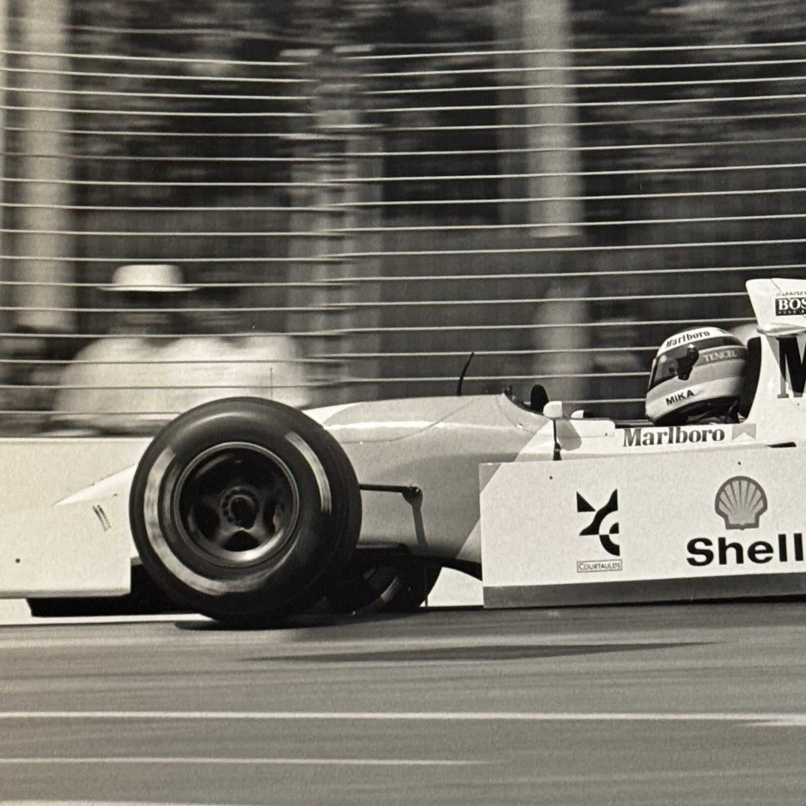Mika Hakkinen McLaren Racing Driver Photo Photograph 1994 Marlboro Peugeot