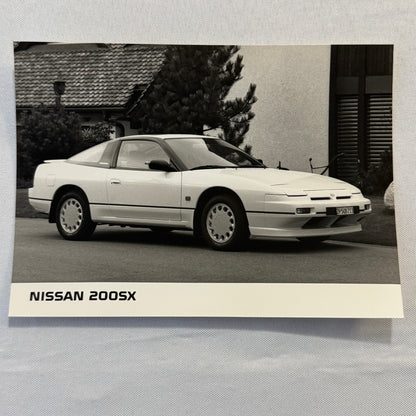 Nissan 200SX Sports Car Factory Press Photo Photograph Lot 2x Vintage