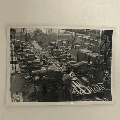 Vintage Renault Factory Building Press Photo Photograph Print Machines Worker +