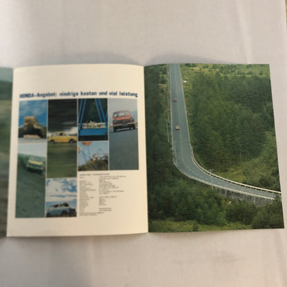 Honda N600 Touring Car Sales Brochure Catalog GERMAN Text European Vintage