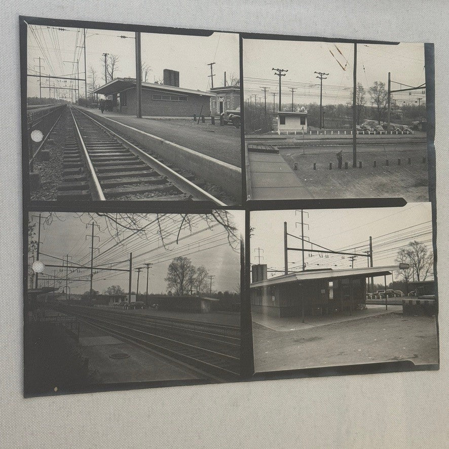 Vintage Pennsylvania Railroad Photo Contact Sheet Photograph Al Paul Lefton