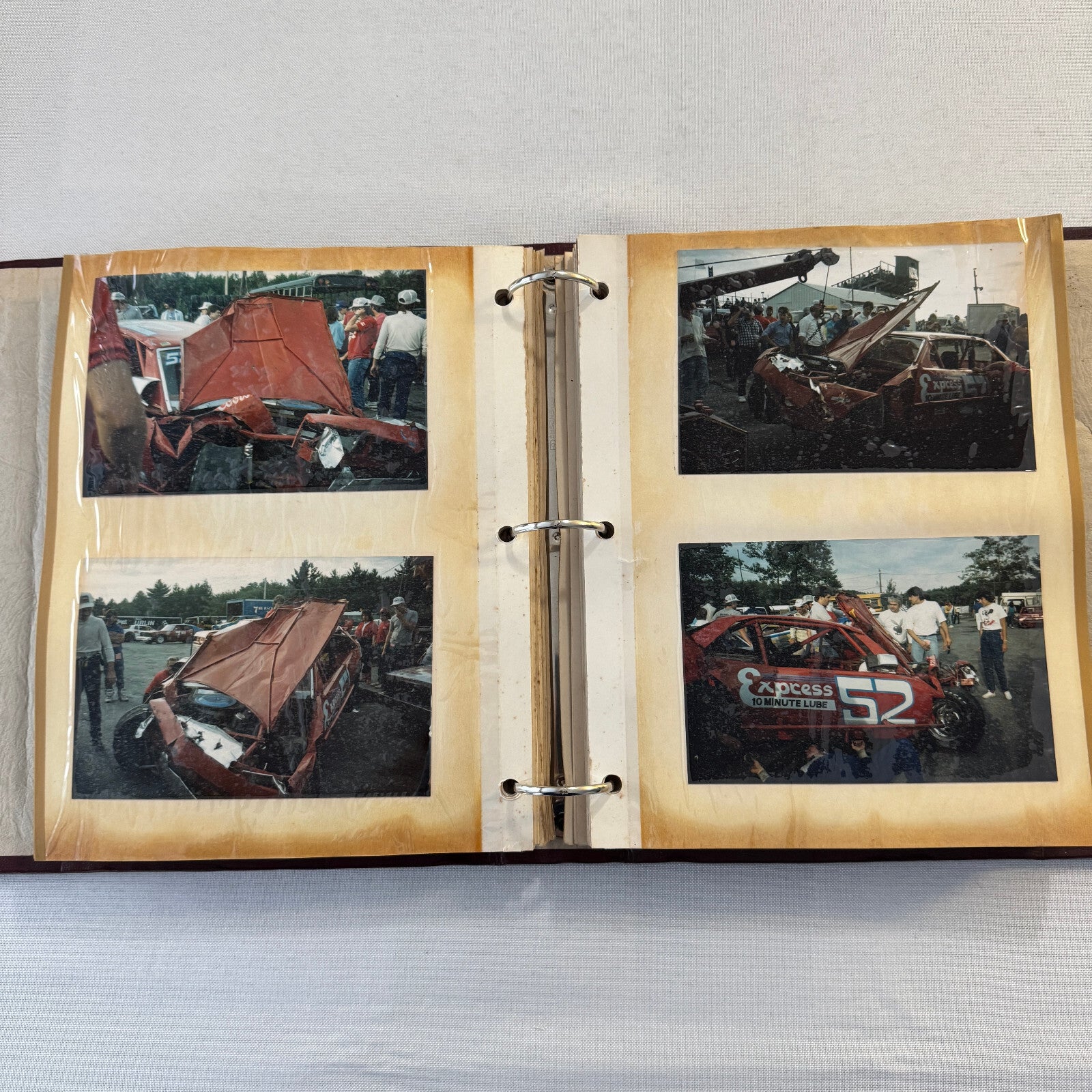 1990 Stock Car Racing Scrapbook Stockcar NASCAR Vintage Over 100 Photographs