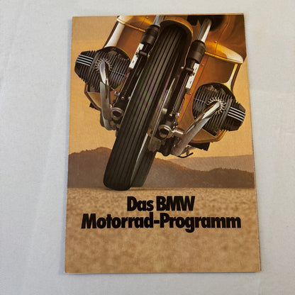 Vintage BMW Motorcycle Bike Brochure R100RS R100RT R100S R100T R65 R45 GERMAN