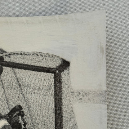 Hockey Player Photo Photograph Vintage Unidentified Detroit Red Wings Mockup