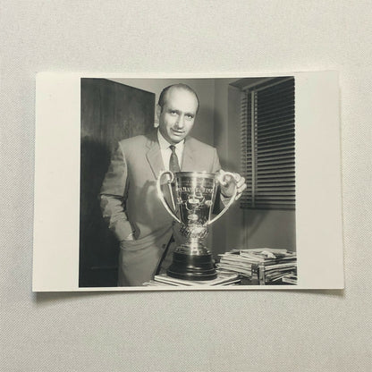 Juan Manuel Fangio Racing Driver with Trophy Photo Photograph Print 
