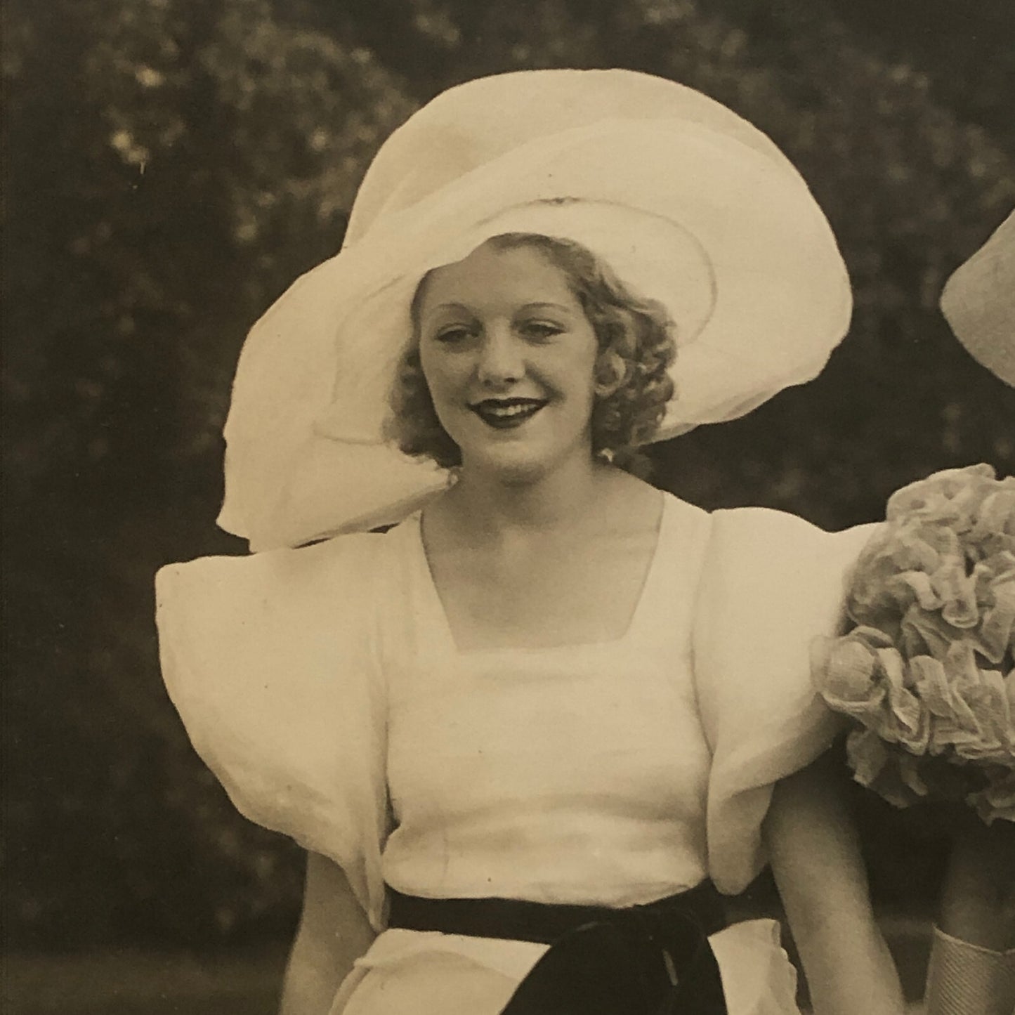 Fashion Press Photo Photograph London High Society Swimming Party 1933 Dresses